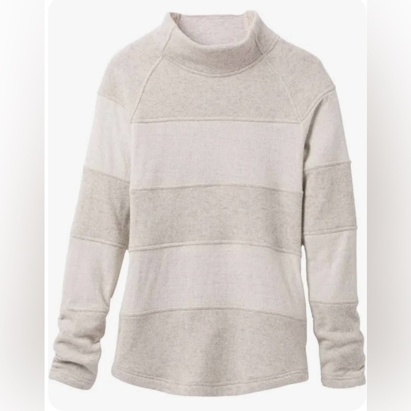 Prana Women's Sweater in Cream and Gray - Picture 1 of 9